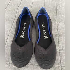Rothy’s The Flat Round Toe Black Flats Women’s Size 7.5